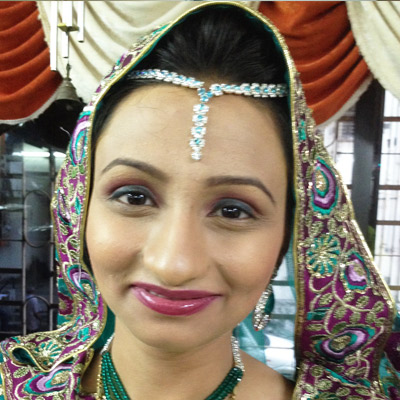 Pakistani Bridal Hair Style and Makeup